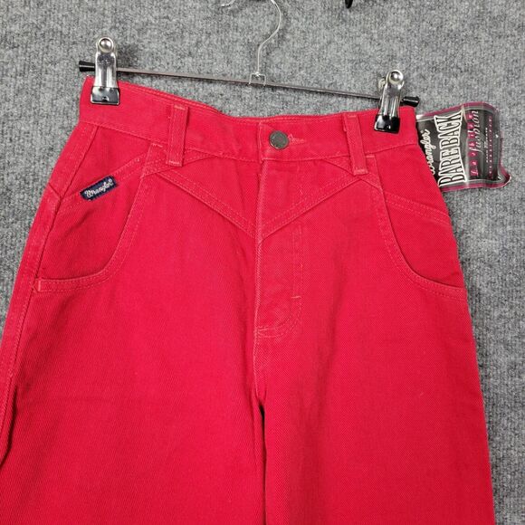 NWT WRANGLER WC132MR Red Bareback Classic Fit Tapered Leg Denim Jeans SIZE 0x36 - Picture 6 of 14